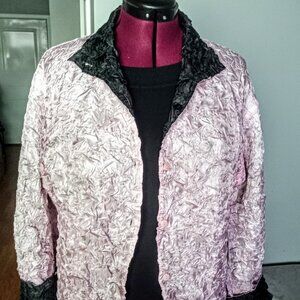 Itsu Reversible Pink Black Jacket NWT